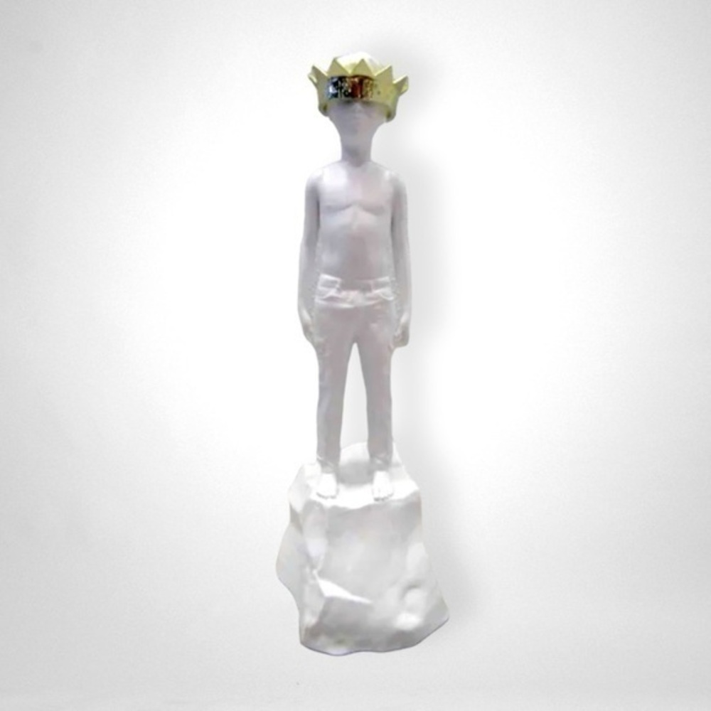 Roy Nachum Bima Crown Boy Resin Sculpture Statue RARE